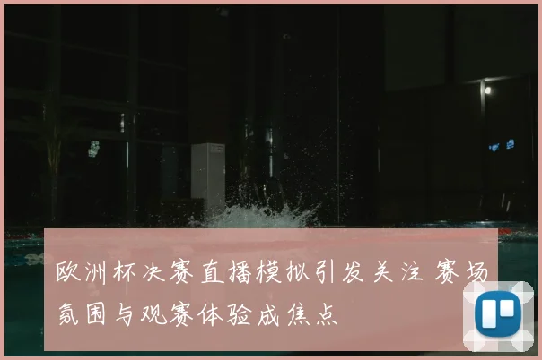 欧洲杯决赛直播模拟引发关注 赛场氛围与观赛体验成焦点
